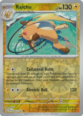 052/162 Raichu RH - Temporal Forces