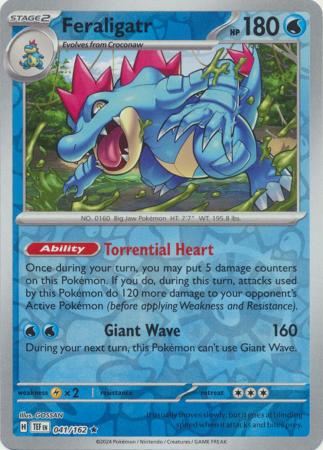 041/162 Feraligatr RH - Temporal Forces