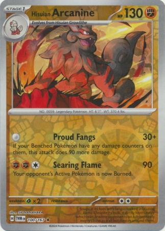 100/167 Hisuian Arcanine RH - Twilight Masquerade