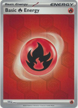 SVE002 Reverse Holo Fire Energy - Shrouded Fable