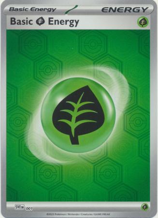 SVE001 Reverse Holo Grass Energy - Shrouded Fable