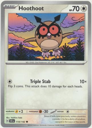 114/142 - Hoothoot - Stellar Crown