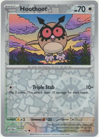 114/142 - Hoothoot RH - Stellar Crown