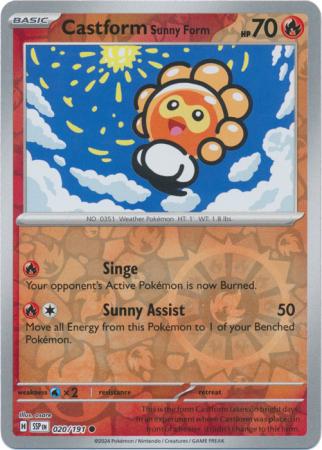 020/191 Castform Sunny Form RH - Surging Sparks