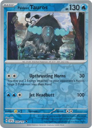 039/191 Paldean Tauros RH - Surging Sparks