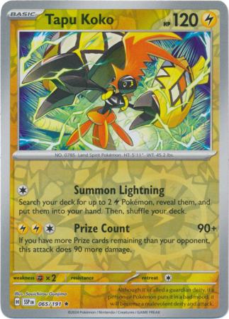 065/191 Tapu Koko RH - Surging Sparks