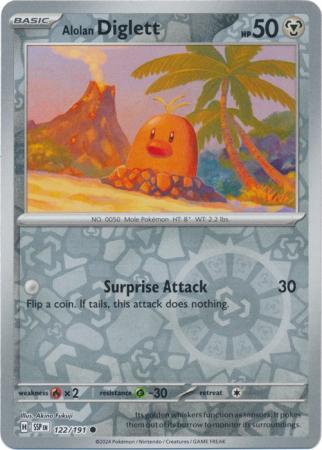 122/191 Alolan Diglett RH - Surging Sparks