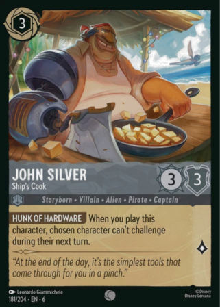 181/204 - John Silver - Ship’s Cook - Cold Foil - Asurite Sea