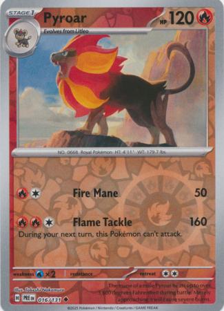 016/131 - Pyroar RH - Prismatic Evolutions