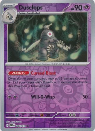 036/131 - Dusclops RH - Prismatic Evolutions