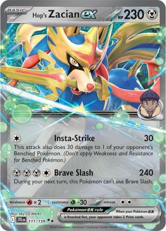 111/159 - Hop's Zacian ex - Journey Together