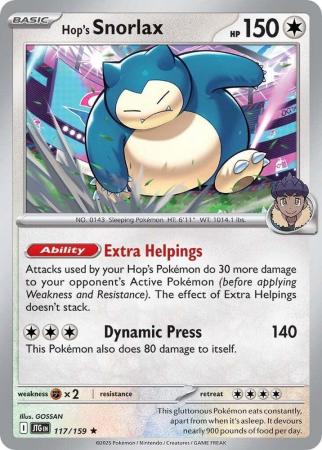 117/159 - Hop's Snorlax - Journey Together