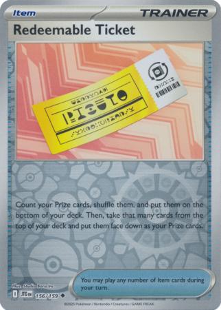 156/159 - Redeemable Ticket RH - Journey Together