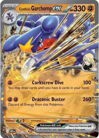104/182 - Cynthia's Garchomp ex - Destined Rivals