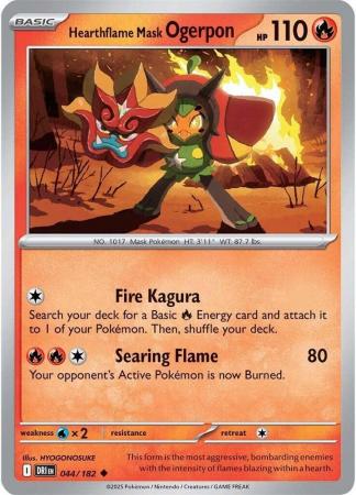 044/182 - Hearthflame Mask Ogerpon - Destined Rivals