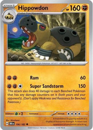 106/182 - Hippowdon - Destined Rivals