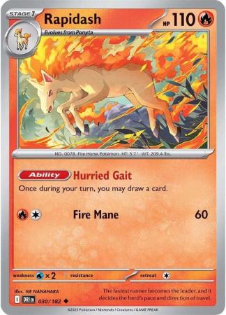 030/182 - Rapidash - Destined Rivals