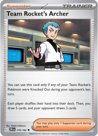 170/182 - Team Rocket's Archer - Destined Rivals