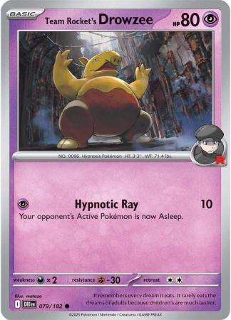079/182 - Team Rocket's Drowzee - Destined Rivals