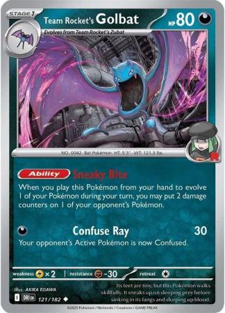 121/182 - Team Rocket's Golbat - Destined Rivals