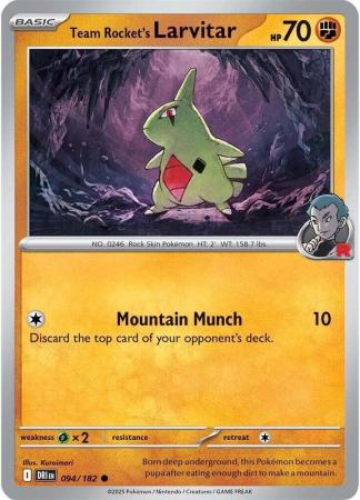 094/182 - Team Rocket's Larvitar - Destined Rivals