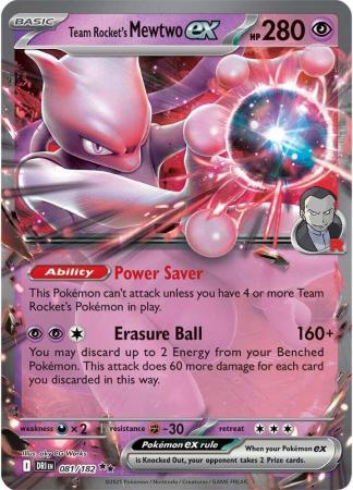 081/182 - Team Rocket's Mewtwo ex - Destined Rivals