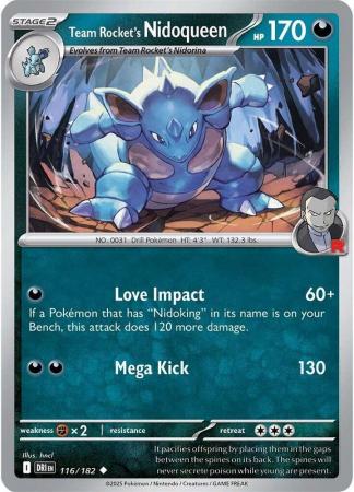 116/182 - Team Rocket's Nidoqueen - Destined Rivals