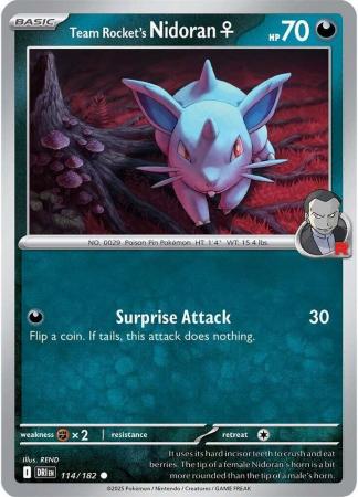114/182 - Team Rocket's Nidoran - Destined Rivals