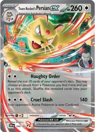 150/182 - Team Rocket's Persian ex - Destined Rivals
