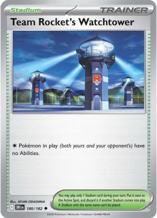 180/182 - Team Rocket's Watchtower - Destined Rivals