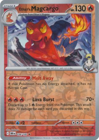 036/182 - Ethan's Magcargo RH - Destined Rivals