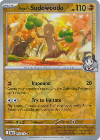 093/182 - Ethan's Sudowoodo RH - Destined Rivals