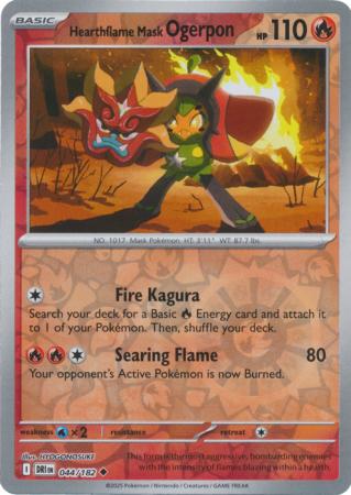 044/182 - Hearthflame Mask Ogerpon RH - Destined Rivals