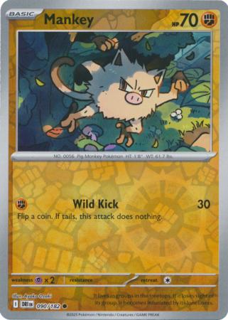 090/182 - Mankey RH - Destined Rivals