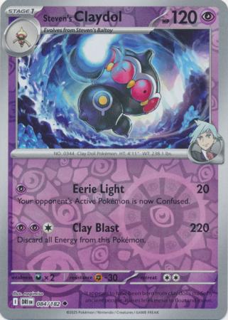 084/182 - Steven's Claydol RH - Destined Rivals