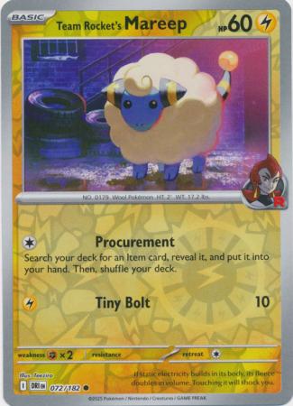 072/182 - Team Rocket's Mareep RH - Destined Rivals