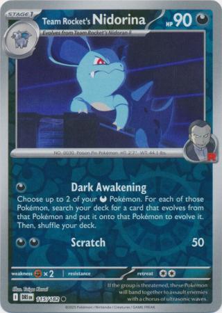 115/182 - Team Rocket's Nidorina RH - Destined Rivals