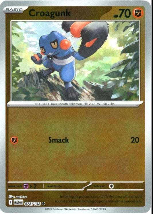 078/132 - Croagunk RH - Mega Evolution