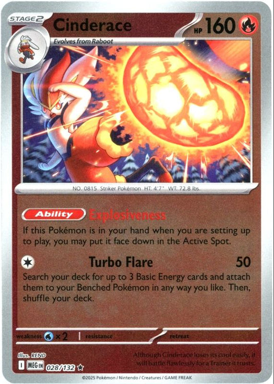 028/132 - Cinderace RH - Mega Evolution