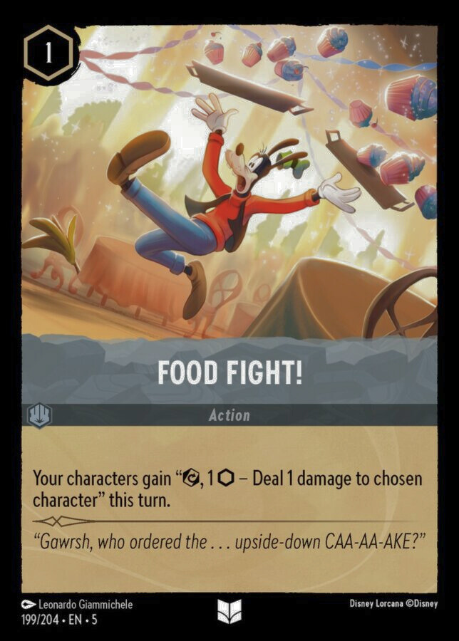 199/204 - Food Fight! - Holo - Shimmering Skies