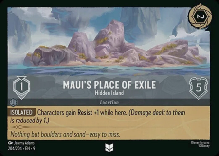 204/204 - Maui's Place of Exile - Hidden Island - Cold Foil - Fabled