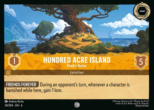 034/204 - Hundred Acre Island - Pooh's Home - Asurite Sea