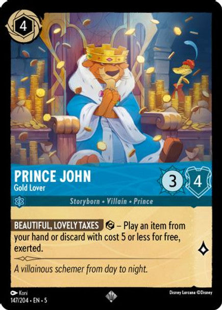 147/204 - Prince John - Gold Lover - Shimmering Skies