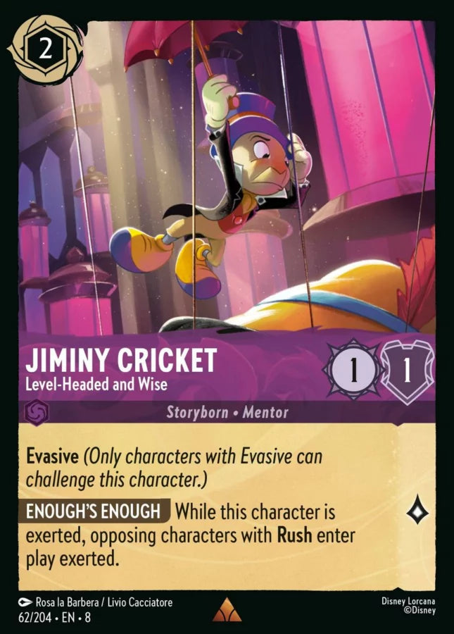 062/204 - Jiminy Cricket – Conscientious and Wise - Reign of Jafar