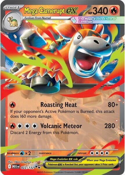 022/132 - Mega Camerupt ex - Mega Evolution