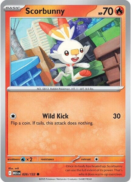 026/132 - Scorbunny - Mega Evolution
