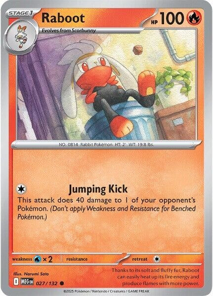 027/132 - Raboot - Mega Evolution