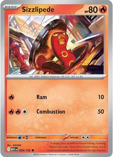 029/132 - Sizzlipede - Mega Evolution