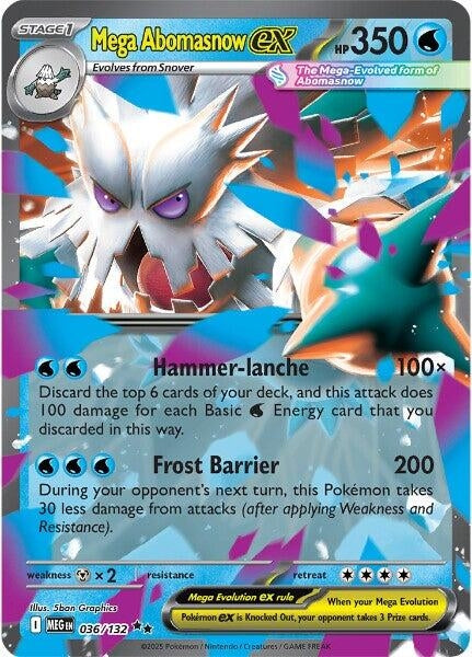036/132 - Mega Abomasnow ex - Mega Evolution