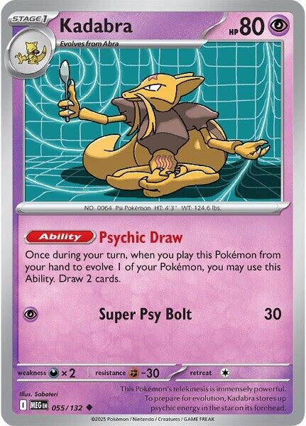 055/132 - Kadabra - Mega Evolution